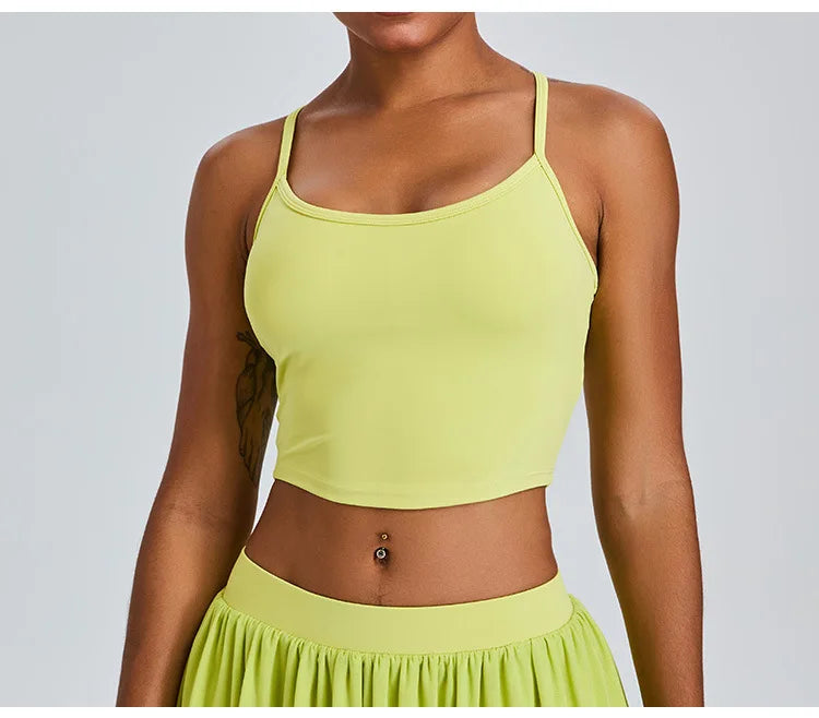 2 Piece Sportswear Leisure Sports Short Skirt Yoga Set Women's Belt Lined Mesh Pleated Tennis Skirt Running Push Up Fitness Suit