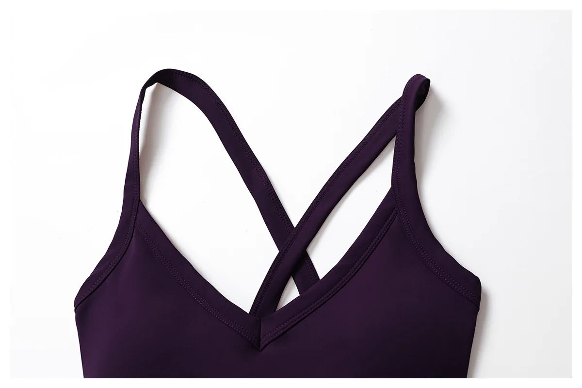 Yoga Boilersuit Sleeveless Women's Sportswear Gym Jumpsuits Workout Clothes High-intensity Fitness One-piece Skin-tight Garment