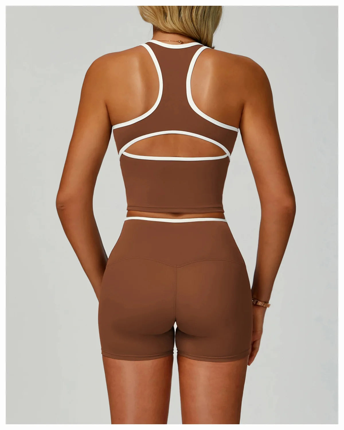 Running Sports Bra Women Underwear High Support Open Back Yoga Bra Breathable Fitness Pilates Tank Workout Top Removable Pads