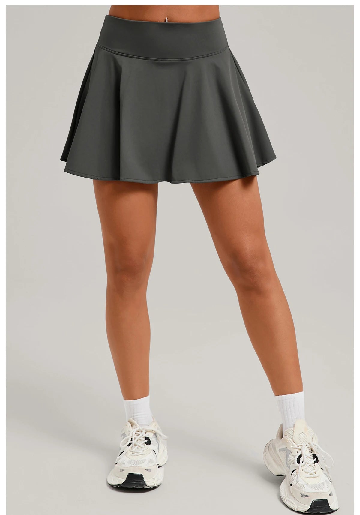 High Waisted Tennis Mini Skirt Women's Tennis Yoga Golf Sports Belt Safety Pants Pocket Comfortable and Breathable Sports Skirt