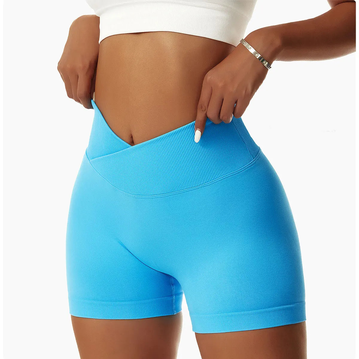 Summer Seamless Yoga Shorts High Waist Elasticity Sports Leggings Women Breathable Cycling Shorts Buttock Lift Gym Shorts Women