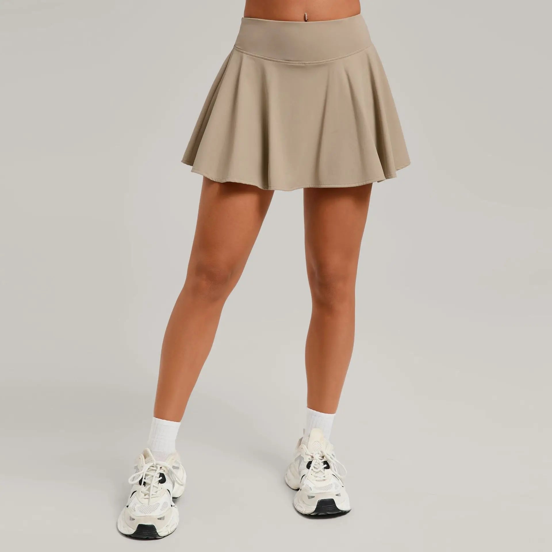 High Waisted Tennis Mini Skirt Women's Tennis Yoga Golf Sports Belt Safety Pants Pocket Comfortable and Breathable Sports Skirt