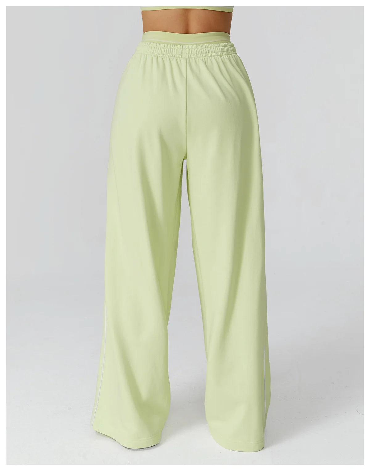 Color Blocking Sports Sweatpants Women Yoga Pants Loose High Waisted Straight Leg Sweatpants With Pockets Outdoor Fitness Pants