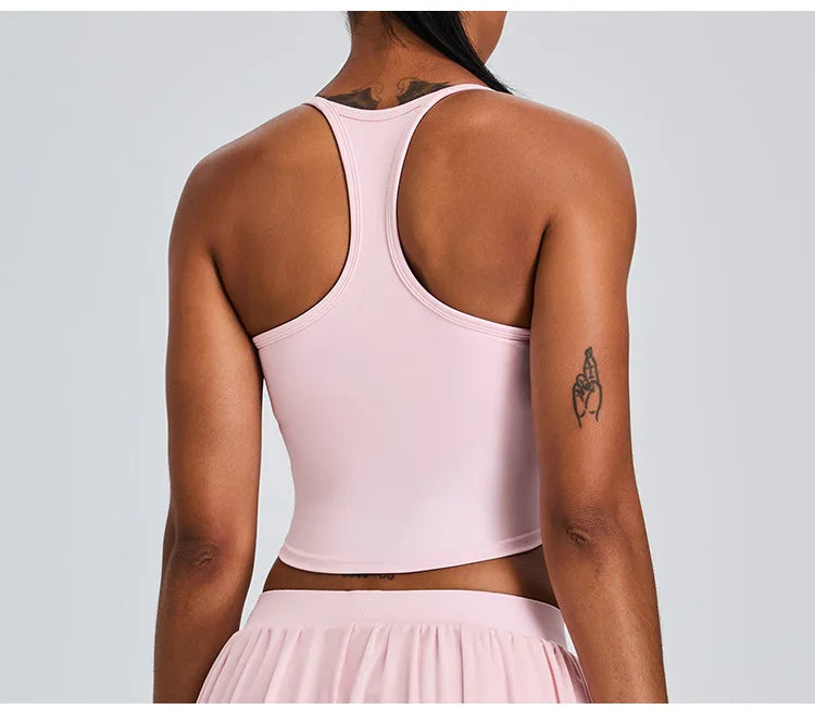 2 Piece Sportswear Leisure Sports Short Skirt Yoga Set Women's Belt Lined Mesh Pleated Tennis Skirt Running Push Up Fitness Suit