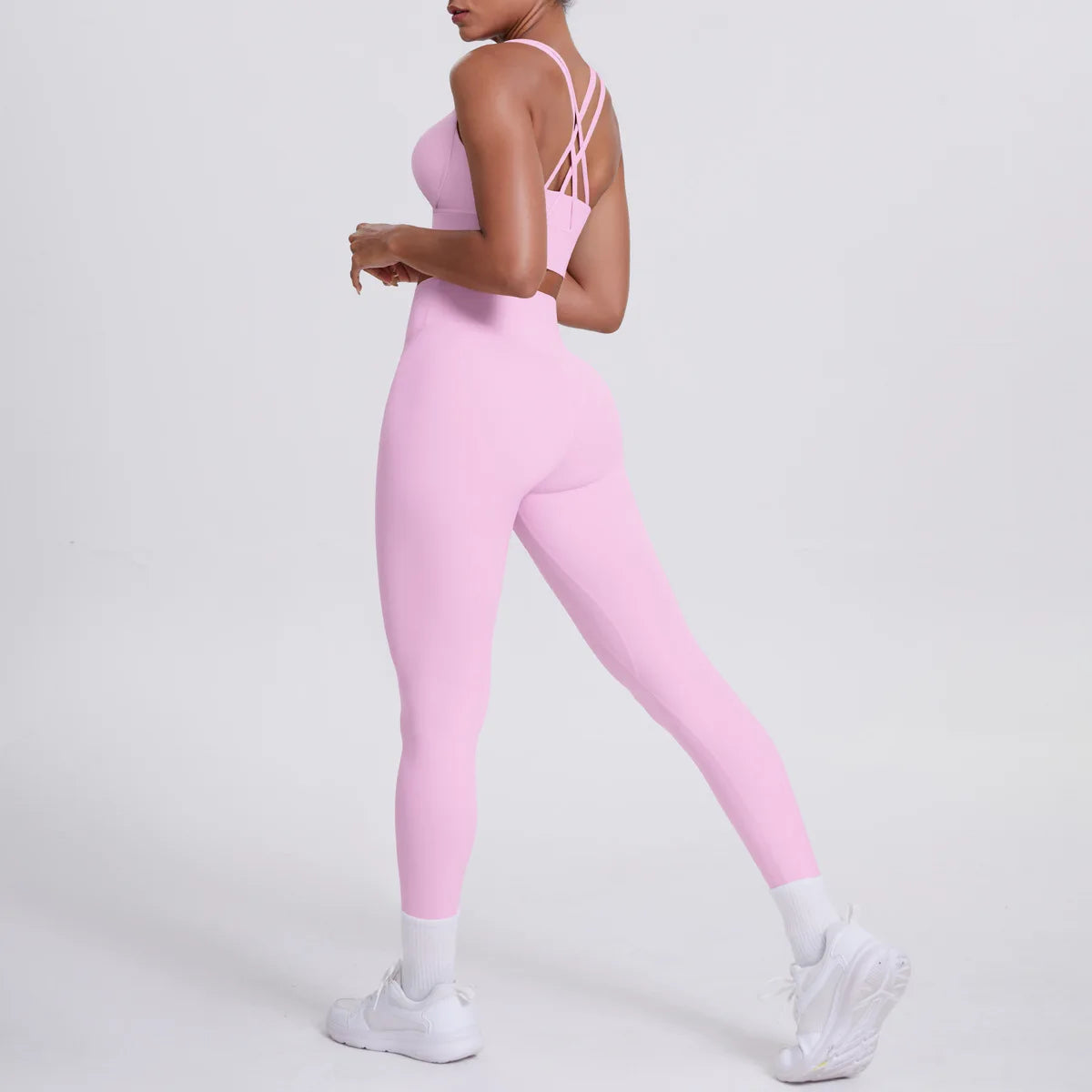 JJUREN Seamless Yoga Suit Women Tracksuit Sports Bra High Waist Leggings Yoga Outfit Gym Set Fitness Workout Clothes Sportswear