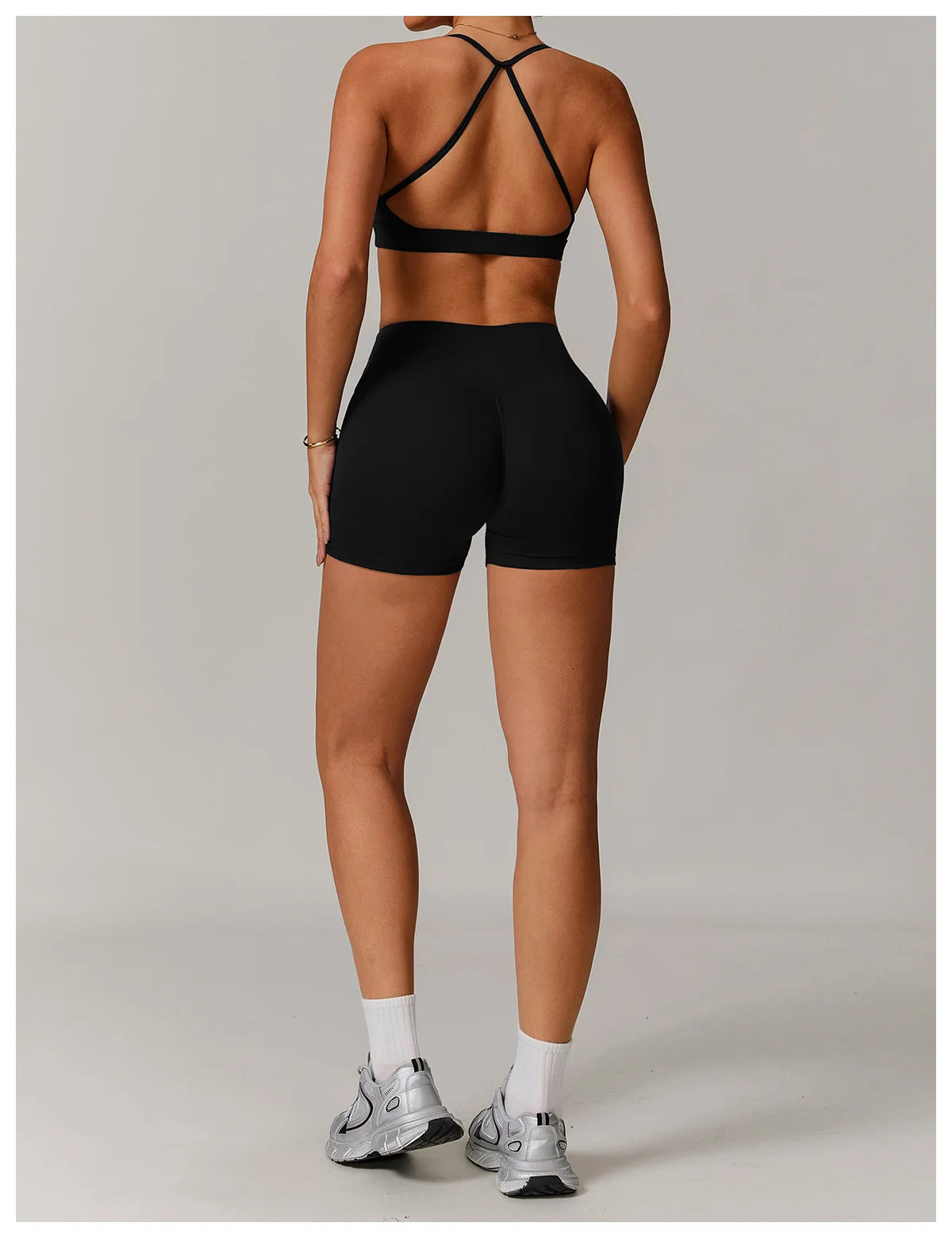 Shorts Gym Women Sports Shorts High Elasticity Yoga Clothing Absorbent Short Sets Push Up Pants Cycling Jogging Fitness Legging