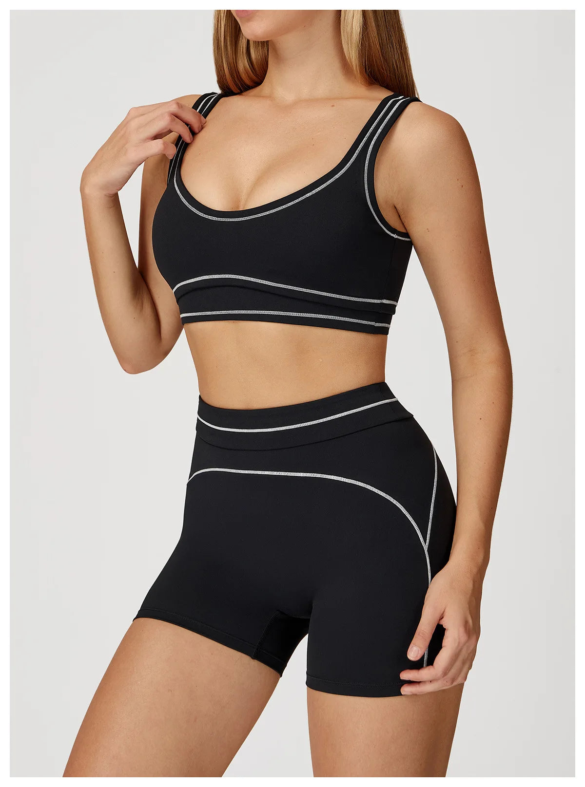 Women's Tracksuit Yoga Set 2PCS Sport Suit Gym Wear Workout Clothes Gym Outfits High Waist Legging Fitness Bra Set Sports Suits