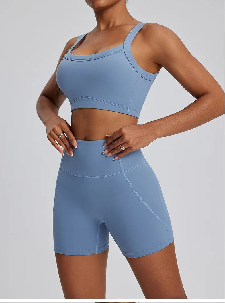2PCS Yoga Suit Gym Set Women Clothes Running Tracksuit Workout Long Sleeve High Waist Bell-bottoms Sports Shirt Yoga Clothing