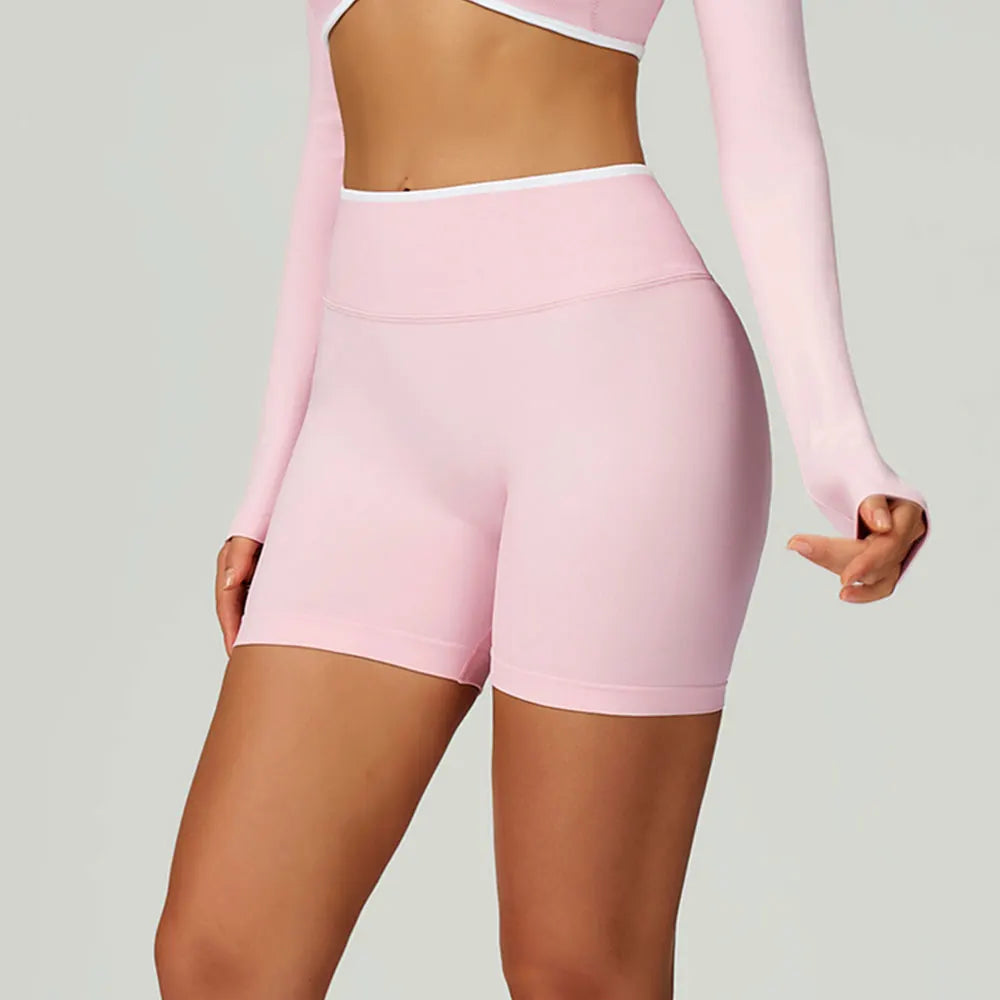 Seamless Women Sports Short Yoga Legging Shorts Squat Proof High Waist Fitness Tight Shorts Cycling Impact Workout Gym Shorts