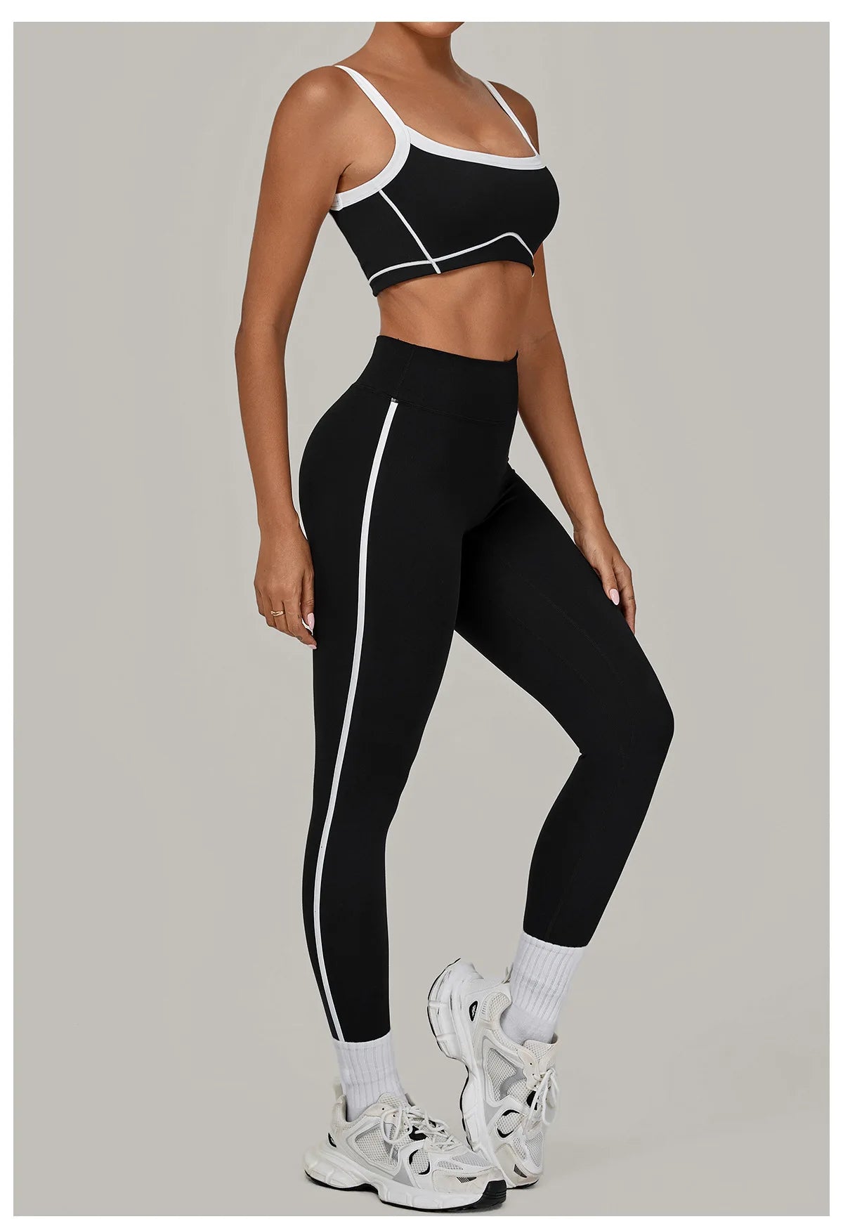 2PCS Yoga Suit Women Tracksuit Sports Bra High Waist Leggings Sports Outfit Gym Set Fitness Workout Clothes Running Sportswear