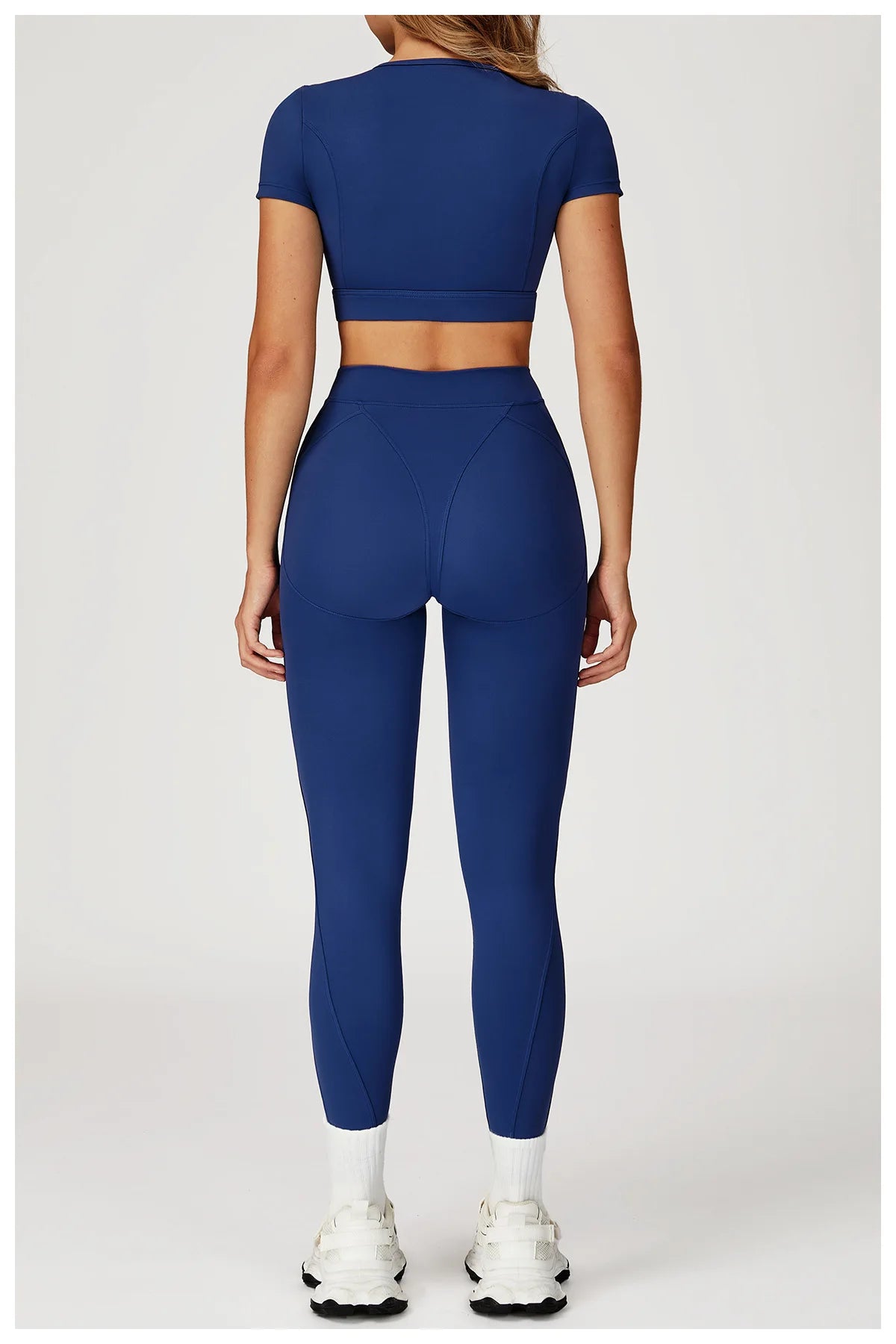 2PCS Yoga Set Gym Clothes Sportswear Yoga Suits For Women Outfits Fitness Set Tracksuits Sports Bra Gym Long Sleeved Leggings