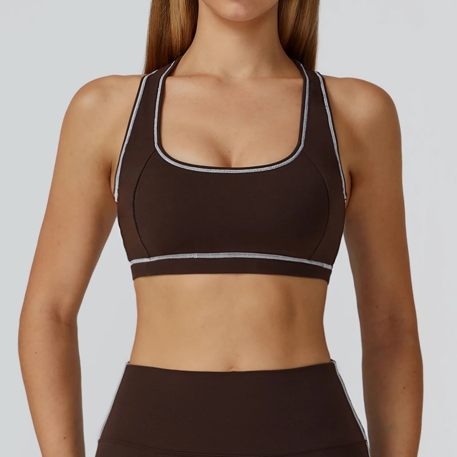 Fitness Top Women Breathable Sports Bra Anti-Sweat Yoga Bra Shockproof Crop Top Push Up High Strength Sport Bra Gym Workout Top