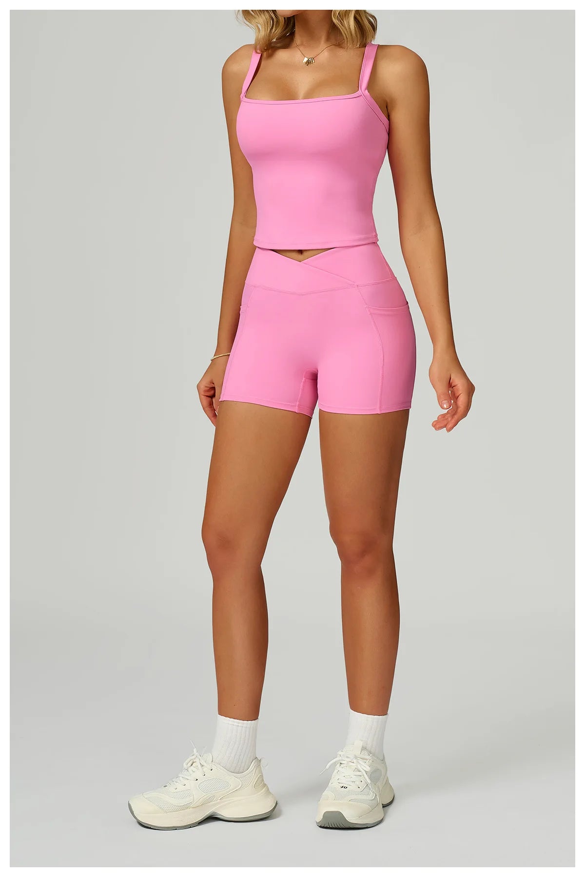Yoga Suit 2PCS Women Tracksuit Sports Bra High Waist Leggings Shorts Outfit Gym Set Fitness Workout Clothes Push Up Sportswear