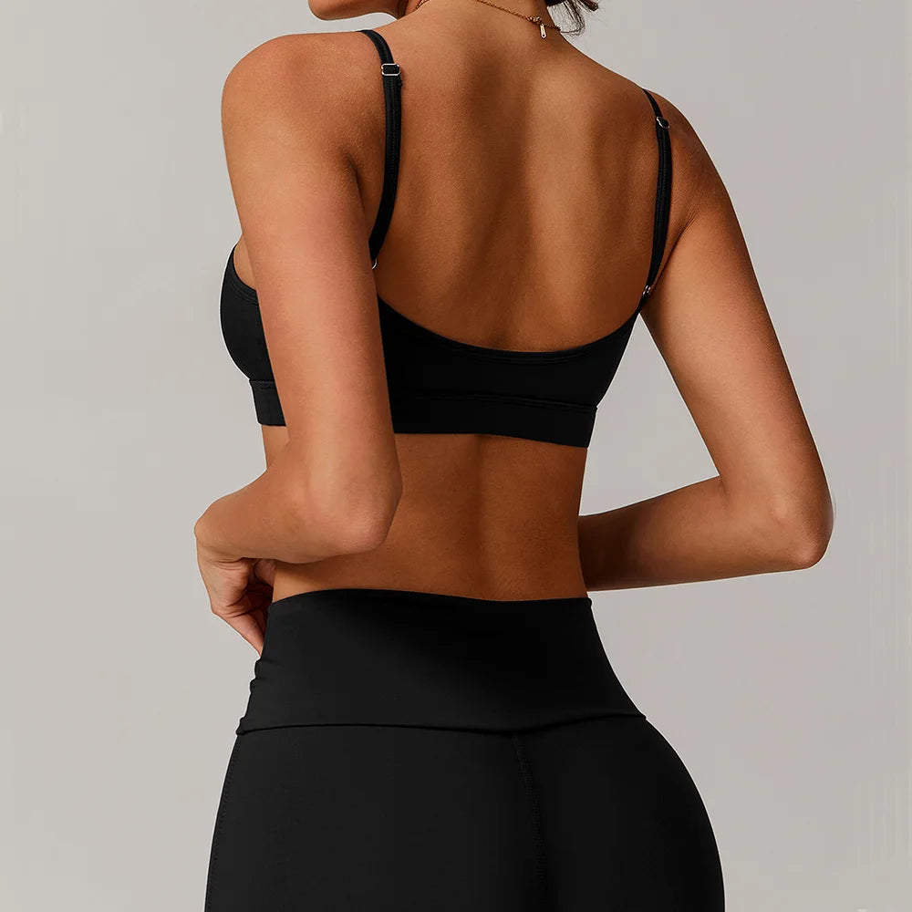 Sexy Sports Bra Push Up Gym Top Women Quick-Drying Yoga Clothes Women Top Shock Resistant Fitness Underwear Running Workout Bra