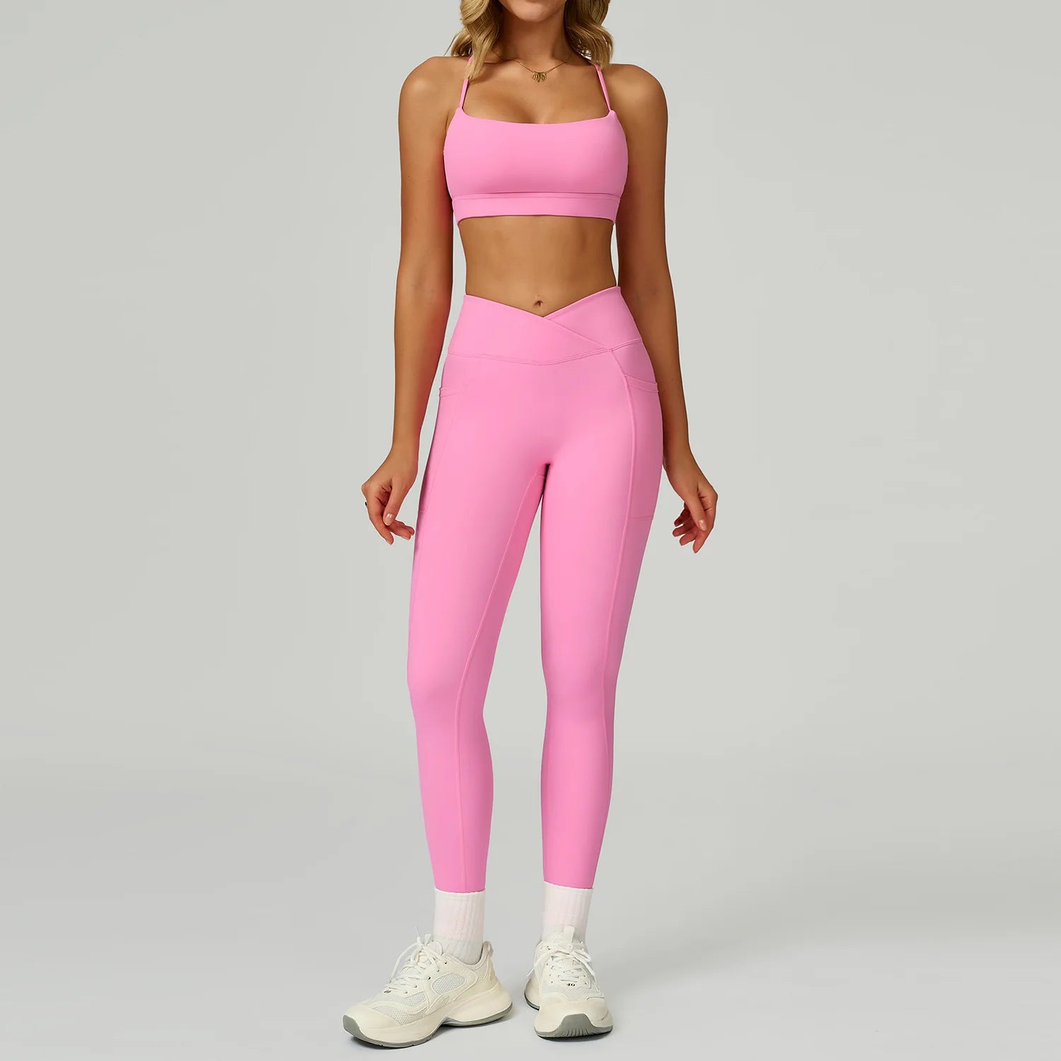 Yoga Suit 2PCS Women Tracksuit Sports Bra High Waist Leggings Shorts Outfit Gym Set Fitness Workout Clothes Push Up Sportswear