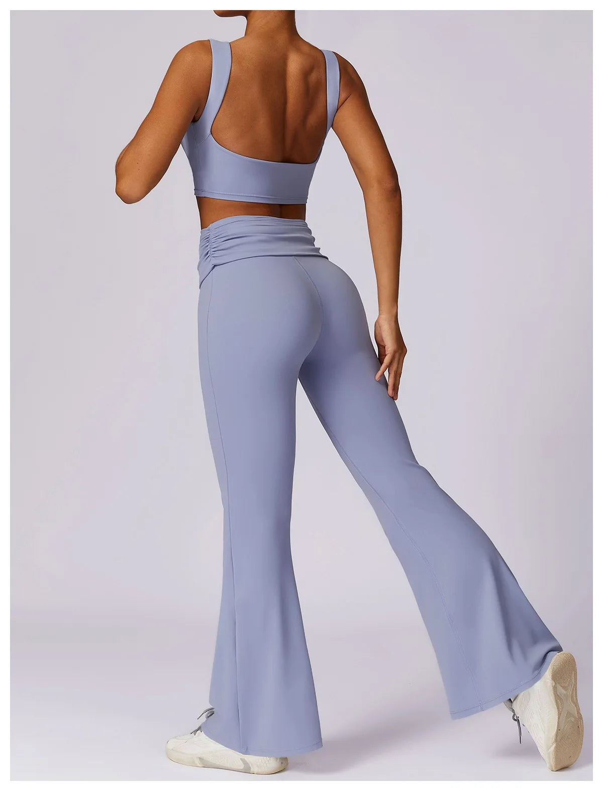 Workout Flare Leggings Yoga Pants Women High Waist Wide Leg Pant Women Gym Fitness Sports Black Flared Pant Latin Dance Trousers