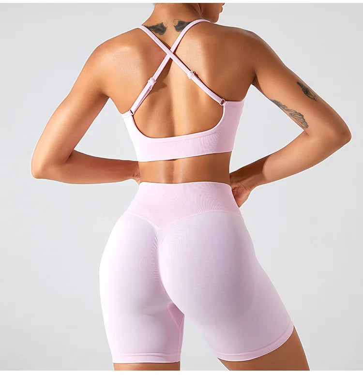 Women Sexy Cross Sports Bra Yoga Gym Top Women Workout Running Yoga Bra Stretch Women Sports Underwear Fitness Workout Tank Top
