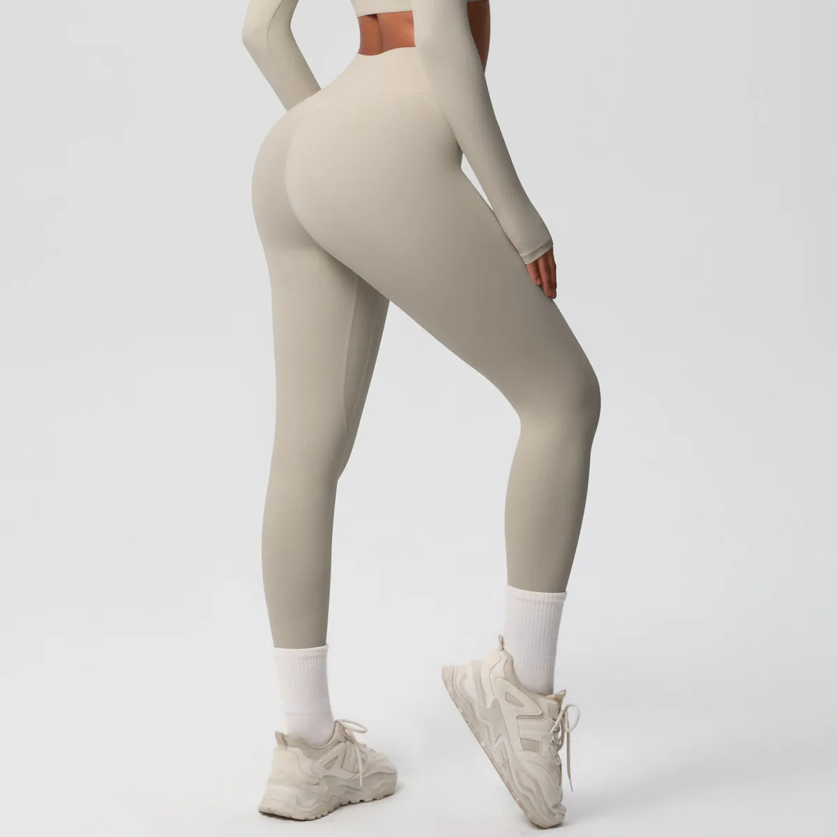 Leggings Female High Elastic Seamless Tights High Waist Butt Lift Sexy Fitness Pants Knit Slim Gym Running Yoga Leggings