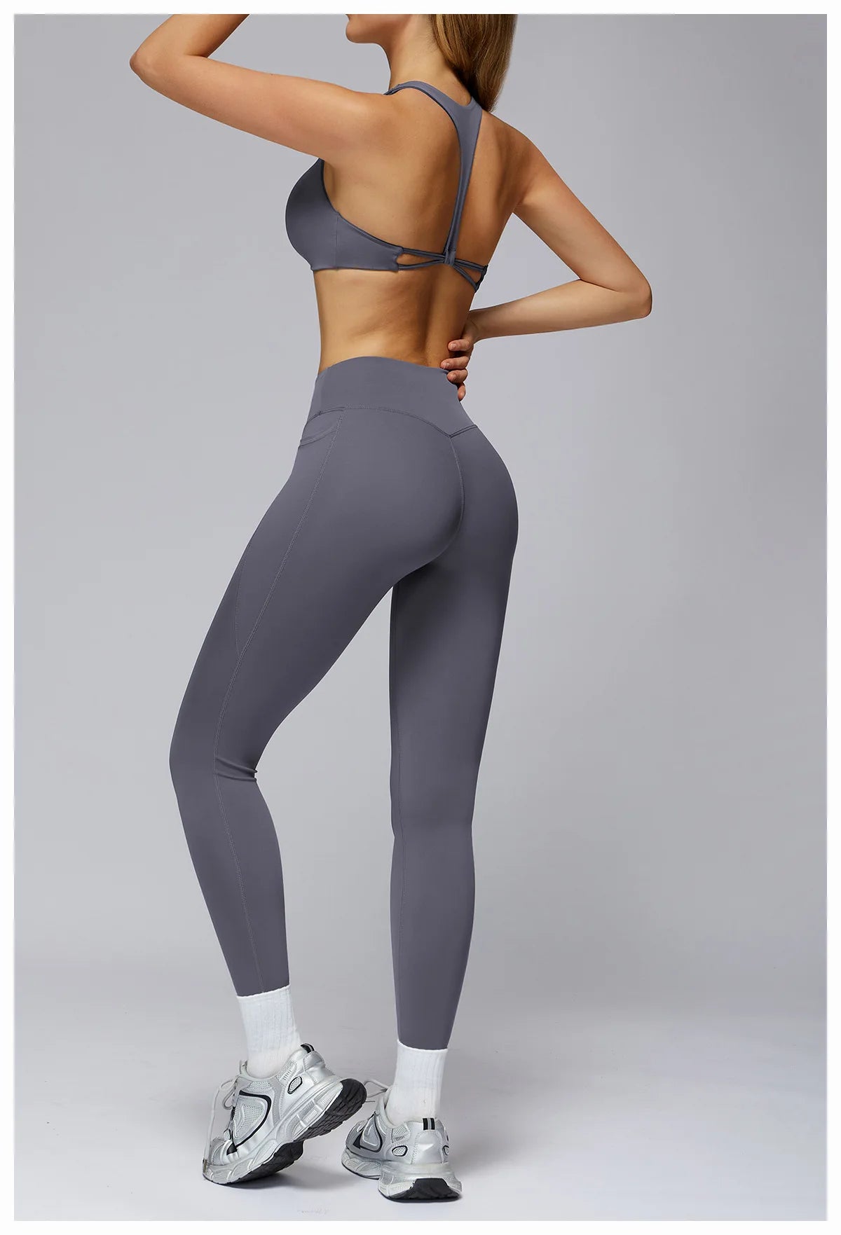 Sports Bra Women's Set 2PCS Professional Fitness Tank Top Bra Shockproof Running Leggings Yoga Suit Beautiful Back Bra Clothing