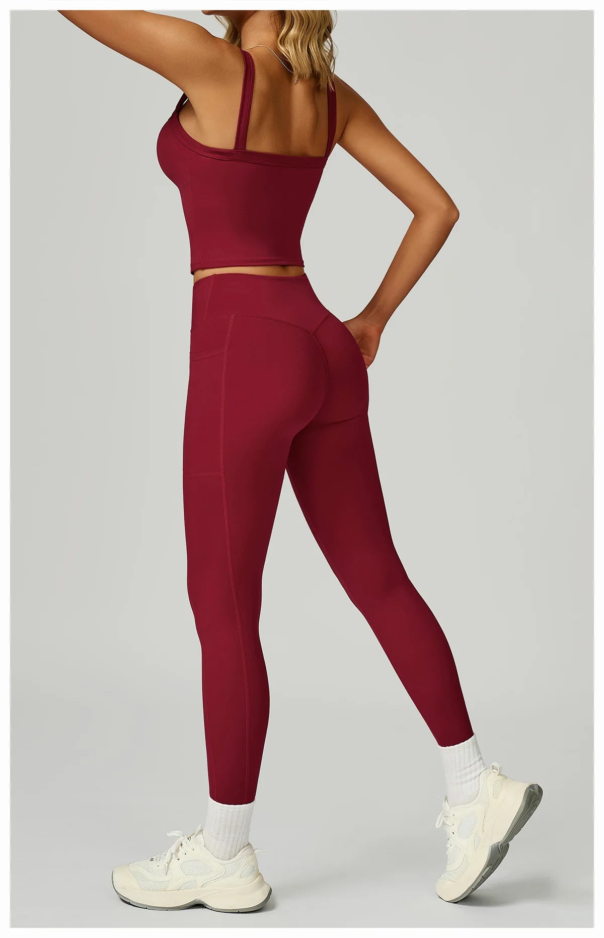 Yoga Pants Cross Waist Head Gym Leggings Women Sexy High Waist Booty Lifting Leggings Pants Women Sports Clothing Fitness Wear