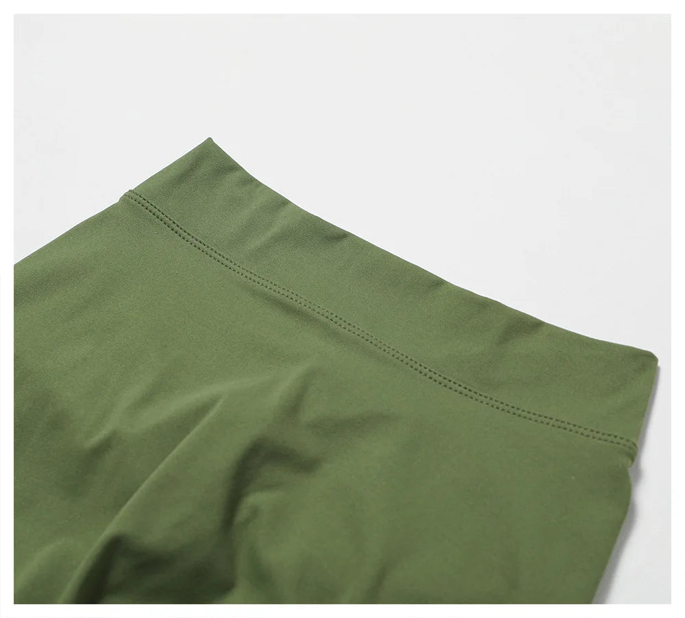 Women Yoga Shorts High Waist Scrunch Butt Lifting Comfort Fitness Gym Tights Squat Proof Naked Feel V-shaped Back Sports Shorts