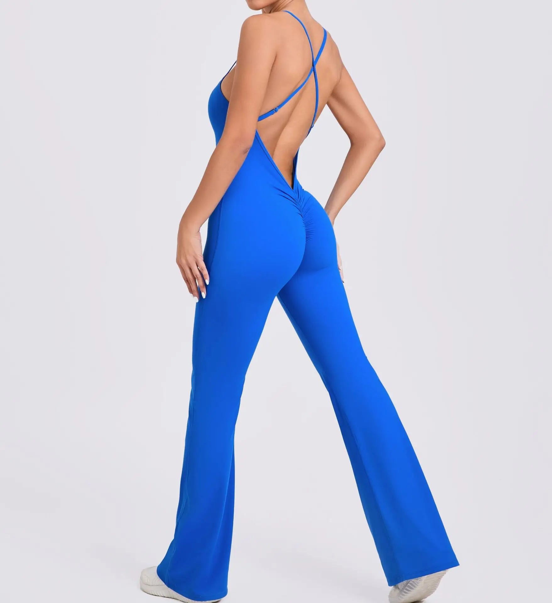 Workout Clothes Women Tracksuit Yoga Set Backless Jumpsuits One Piece Fitness Workout Rompers Sportswear Push Up Gym Set