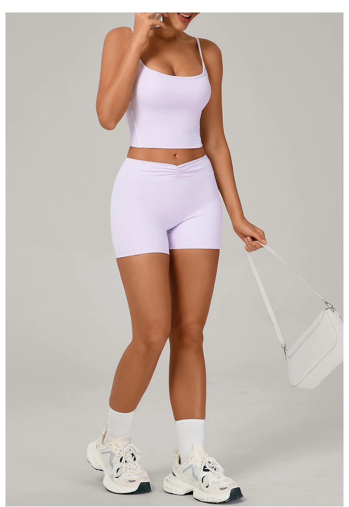 2 Pieces Yoga Sport Set Women Tracksuit Sports Bra Shorts Yoga Set Comfort Elastic Sportsuit Workout Outfit Fitness Gym Clothes