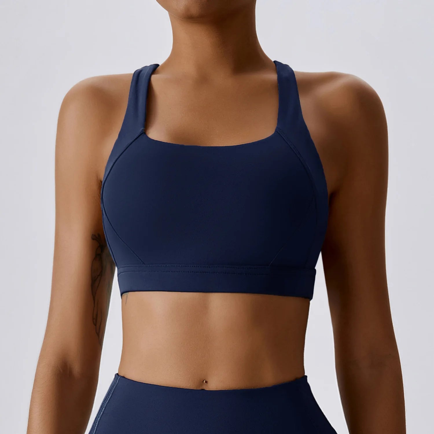 Breathable Sports Bra Shockproof Crop Anti-sweat Fitness Top Women Yoga Bra Push Up Sport Gym Running Workout Top Soft Underwear