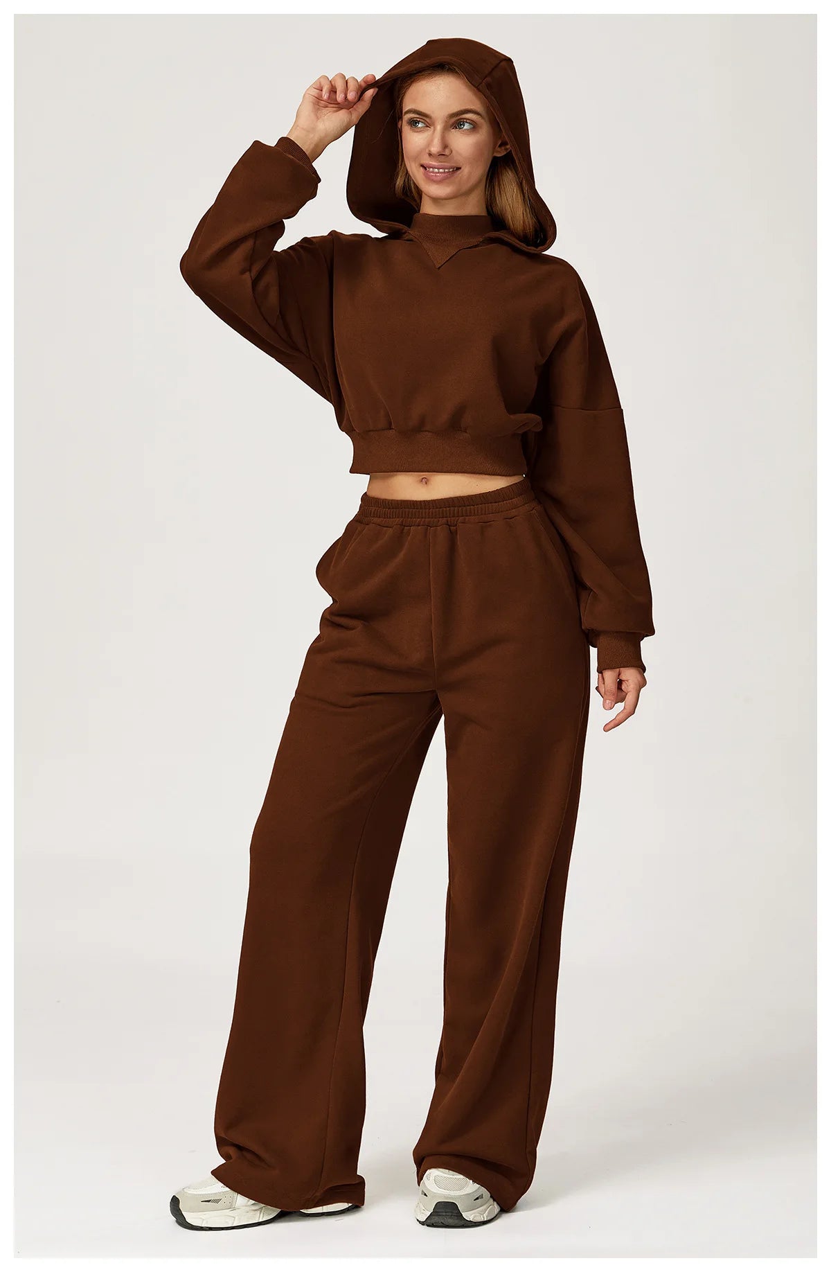 Winter New High Waisted Women's Yoga Pants Wide Leg Slimming Straight Leg Loose Pants Outdoor Casual Sports Running Pants
