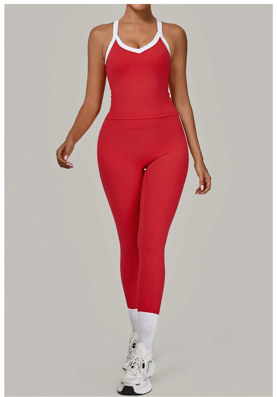 2 Pieces Yoga Set Women's Tracksuit Workout Clothes Sportswear Gym Clothing High Waist Leggings Fitness Bra Push Up Sports Suits