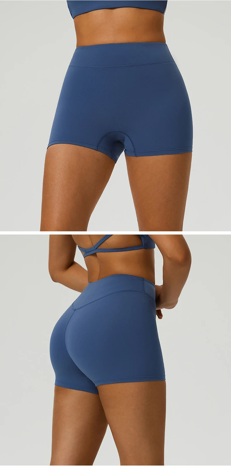 Women Yoga Shorts High Waist Workout Shorts Fitness Yoga Lift Butt Fitness Ladies Yoga Gym Running Impact Short Pants Sportswear