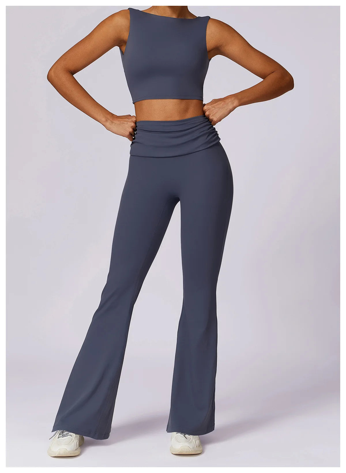 Workout Flare Leggings Yoga Pants Women High Waist Wide Leg Pant Women Gym Fitness Sports Black Flared Pant Latin Dance Trousers