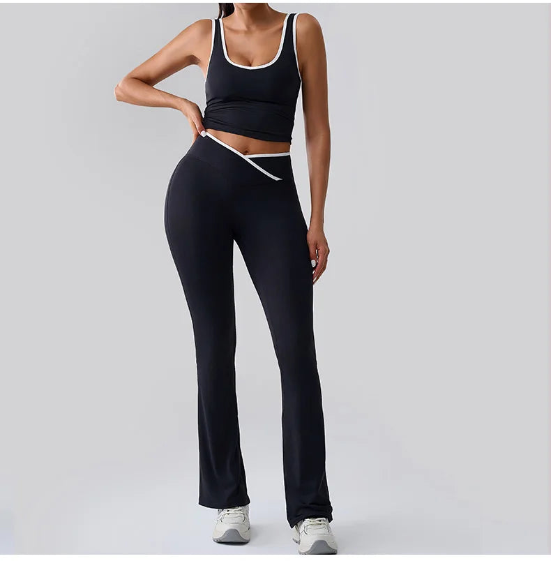 Women Tracksuit 2PCS Yoga Set Nude Feeling Workout Sets Gym Push Up Fitness Running Workout Sportwear Sport Bra Leggings Suit