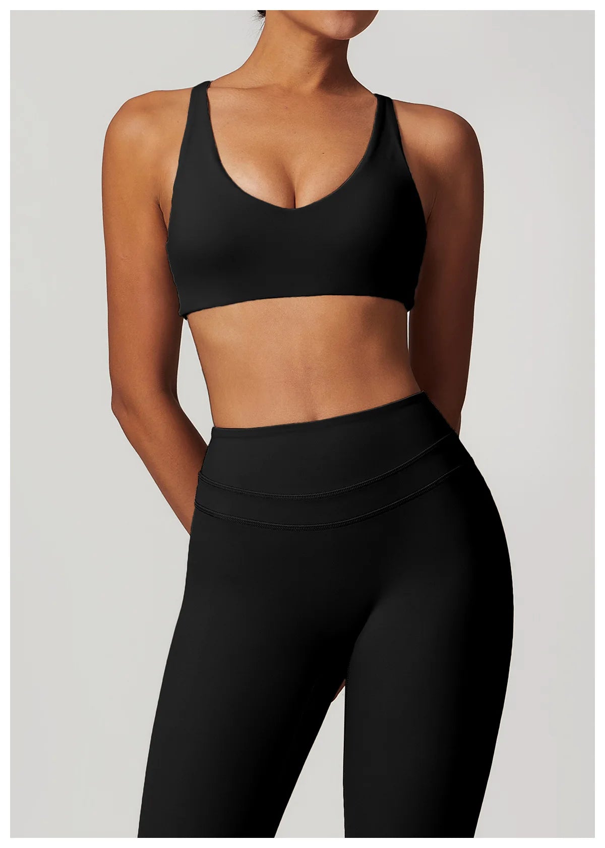 Sports Bra Women Fitness Bra Halter Sports Underwear Naked Feel Sexy Yoga Gym Push Up Workout Bra Padded Bralette Bathsuit