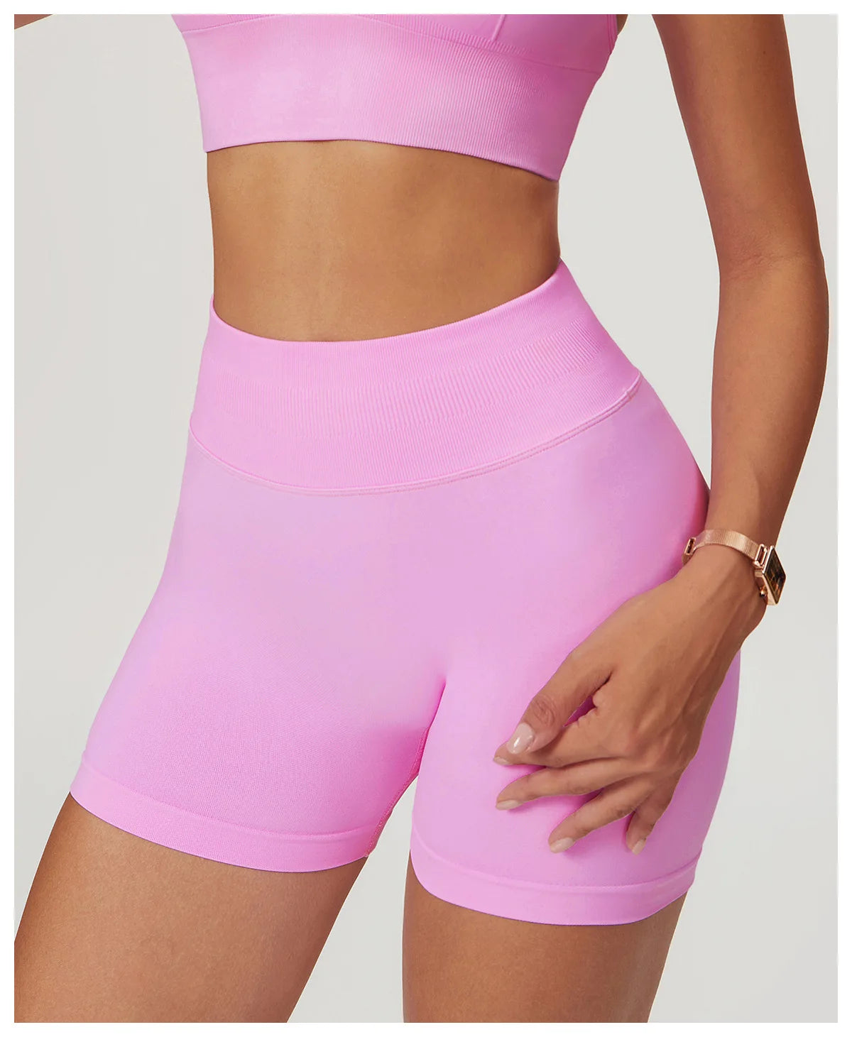 Ribbed Shorts for Women Yoga Shorts Push Up Booty Workout Gym Shorts Fitness High Waist Sports Short Seamless Women Clothing