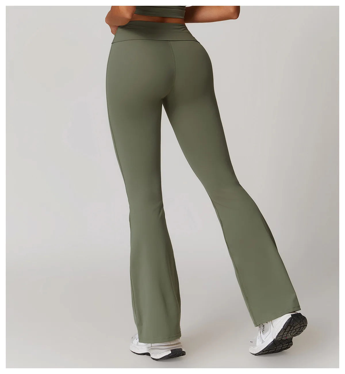 Yoga Pants Gym Leggings Women Bell-bottoms High Waist Push Up Sport Tights Running Cycling Fitness Workout Leggings Gym Clothing