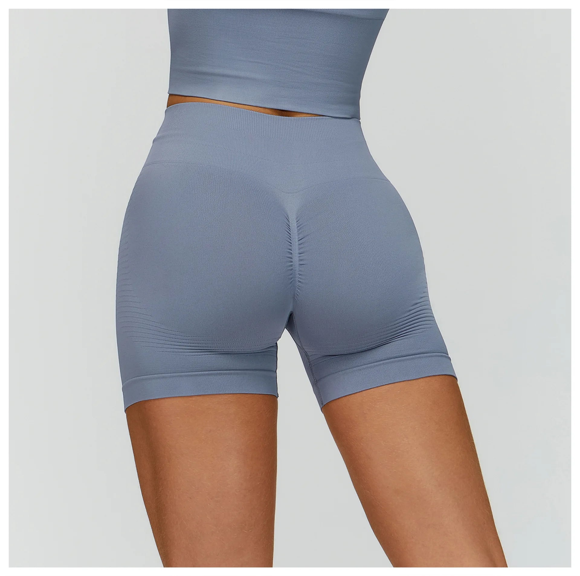Seamless Yoga Shorts Women High Waist Workout Shorts Lift Butt Fitness Pants Sportswear Fitness Push Up Yoga Gym Running Short