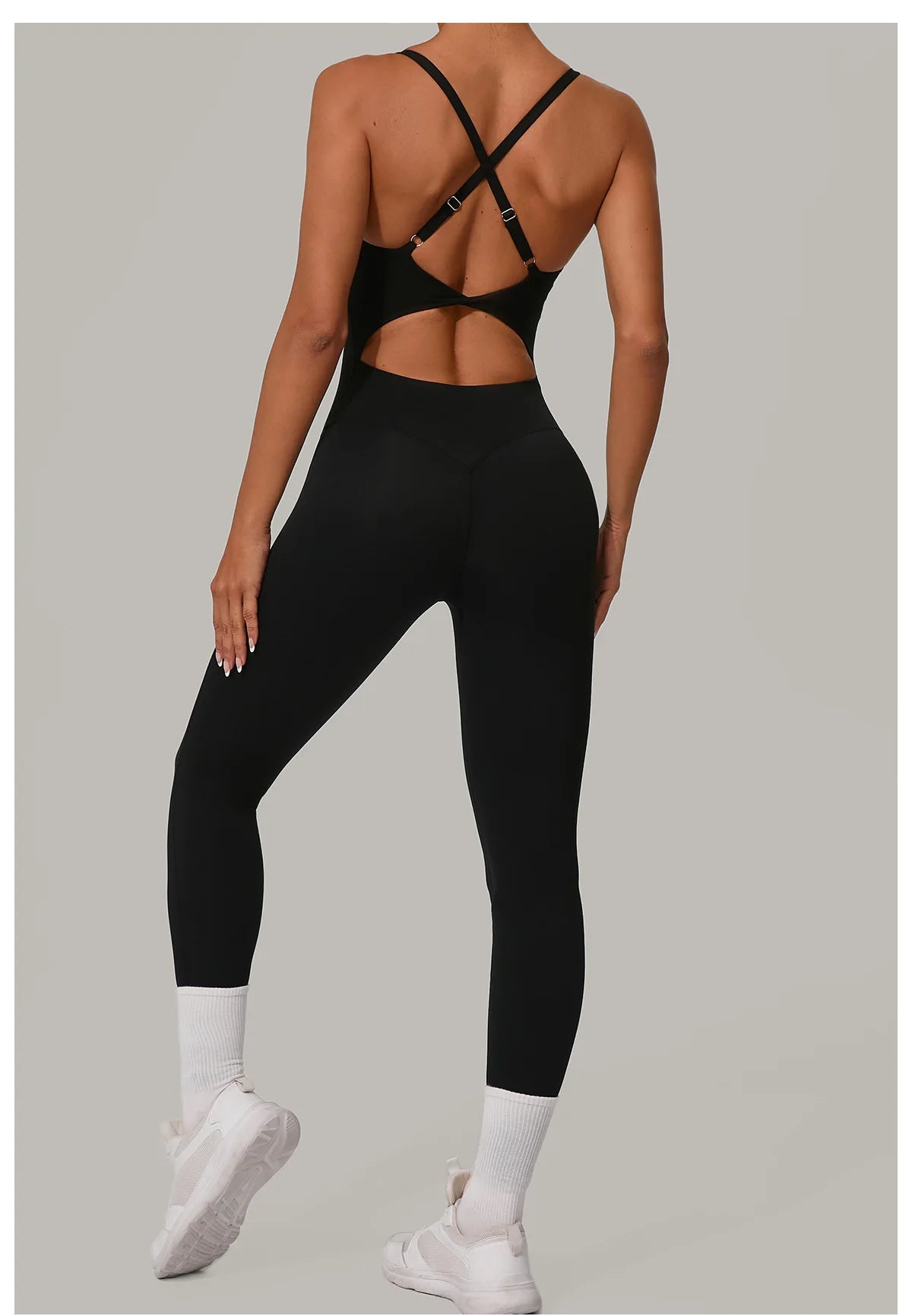 Yoga Set Women Tracksuit Sexy Backless One-piece Suit Female Rompers Quick Dry Yoga Clothing Workout Bodysuits Sports Jumpsuit