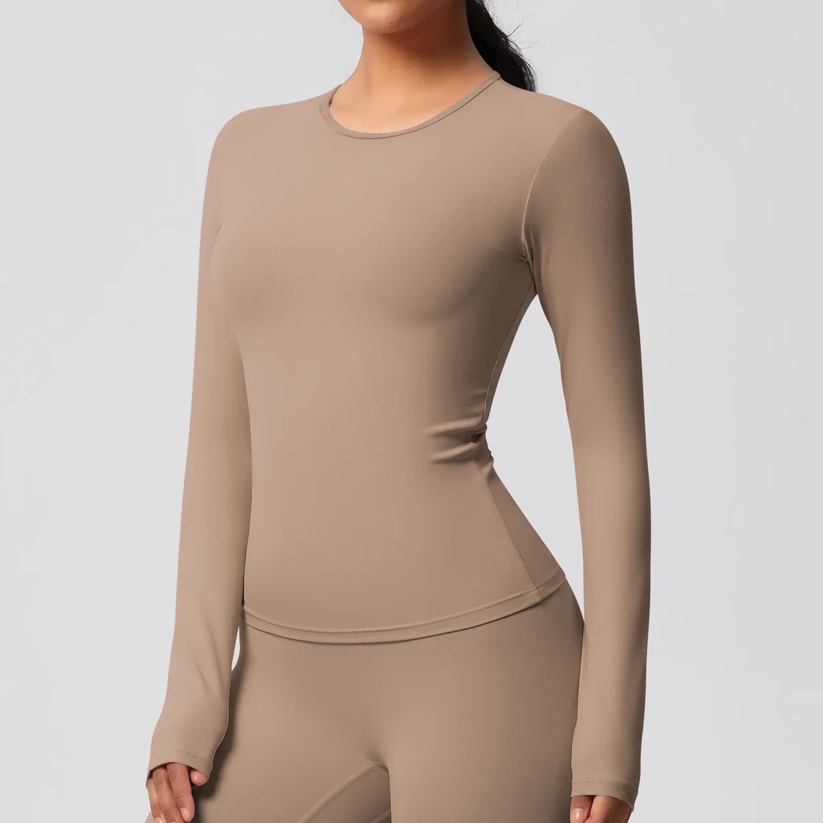 Yoga Shirts For Women Long Sleeve Fitness Running Push Up Gym Clothes Workout Dry Fit Breathable High Elastic Sports Top