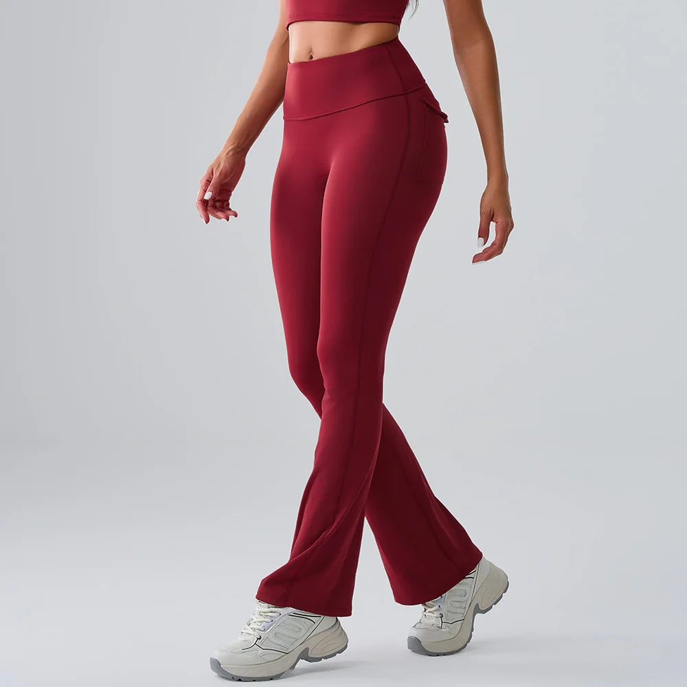 Sports Leggings Women Flares Leggings High Waist Tights Scrunch Butt Yoga Flares Pants Push Up Gym Leggings Women Yoga Clothes