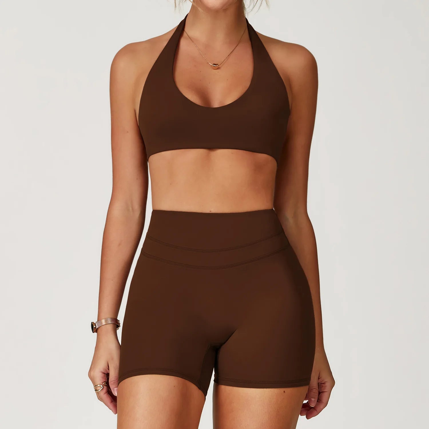 Women's Tracksuit 2PCS Fitness Suit Yoga Set Sportswear Workout Sports Bra High Waist Leggings Gym Clothing Seamless Sports Suit