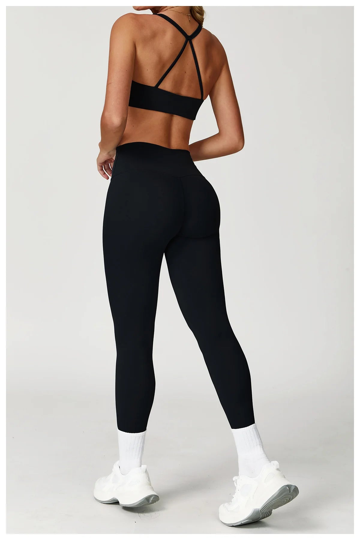 Women's Tracksuit 2PCS Fitness Suit Yoga Set Sportswear Workout Sports Bra High Waist Leggings Gym Clothing Seamless Sports Suit