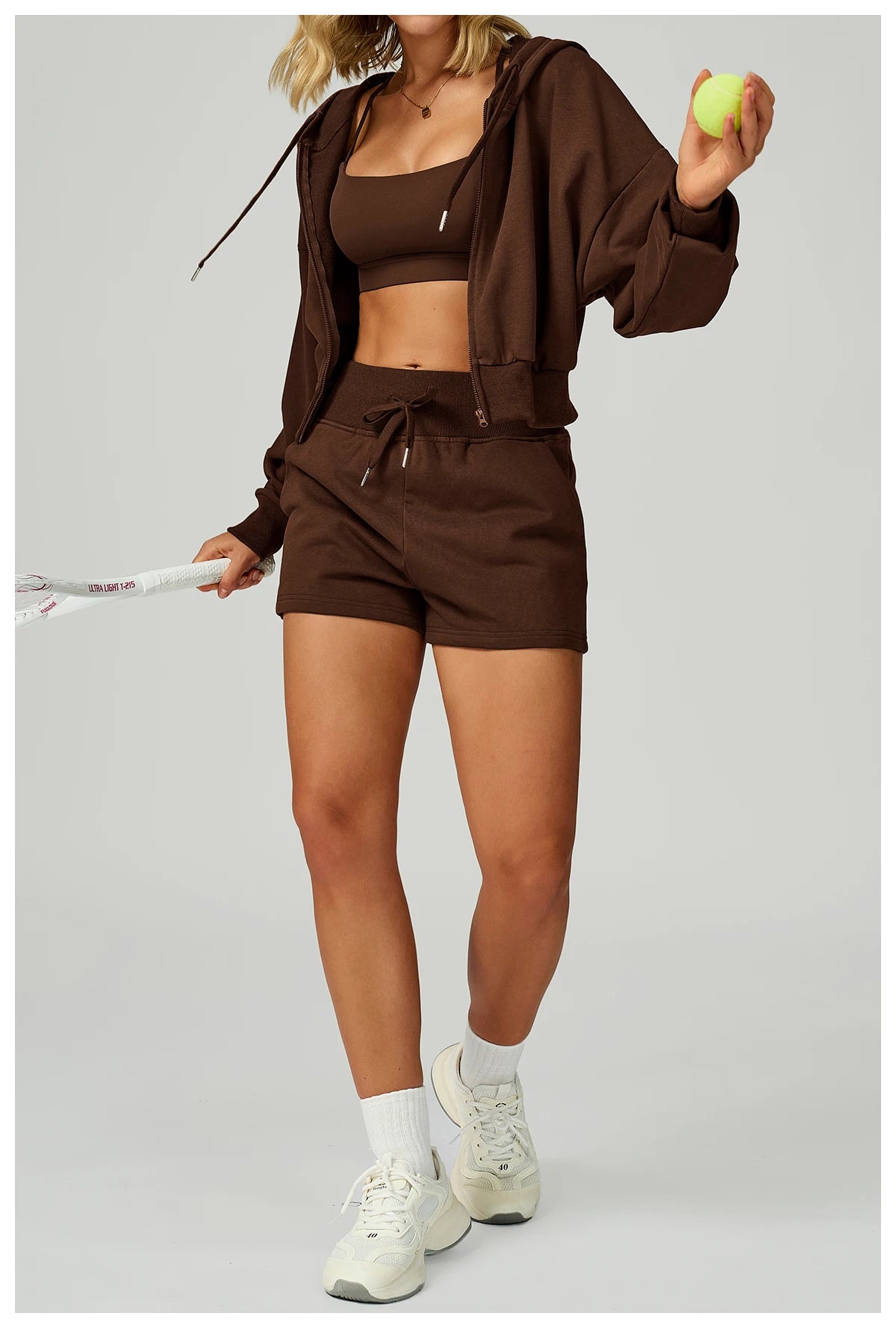 Winter High Waisted Sports Shorts Women's Pocket Drawstring Yoga Shorts Outdoor Sports Shorts Casual Versatile Running Shorts