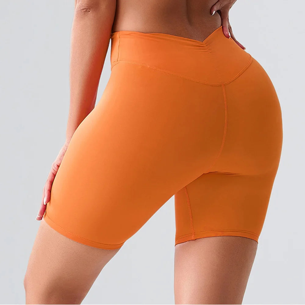 Sports Short Women Yoga Shorts High Waist Breathable Soft Fitness Tight Women Yoga Legging Shorts Cycling Athletic Gym Shorts