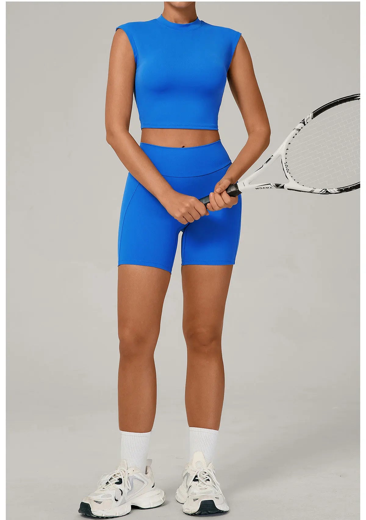 Yoga Sets Workout Sets Women Tracksuit 2 Pieces Gym Suits Yoga Short Sleeves High Waist Shorts Outfits Running Fitness Clothes
