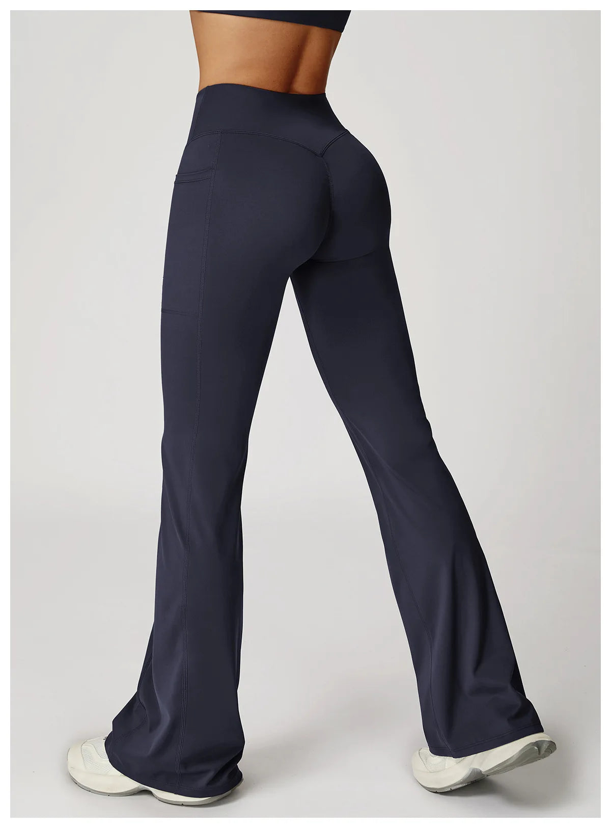 Women Flare Leggings Yoga Pants Bell-bottoms Yoga Trousers High Waist Fitness Pants Stretch Gym Casual Sports Wide Leg Pants