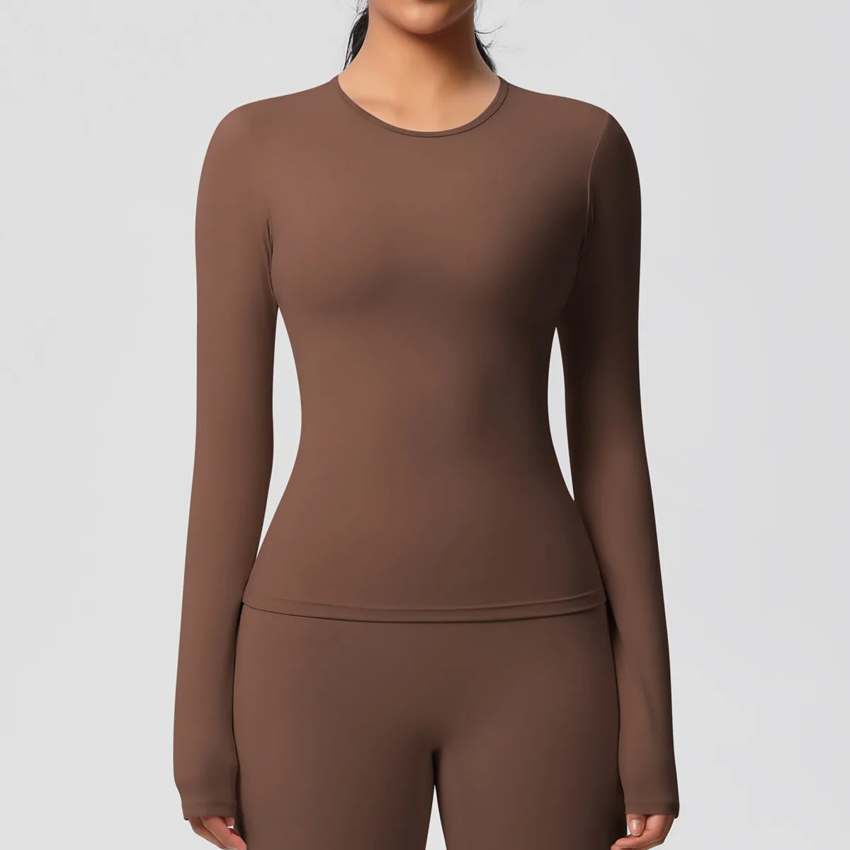 Yoga Shirts For Women Long Sleeve Fitness Running Push Up Gym Clothes Workout Dry Fit Breathable High Elastic Sports Top