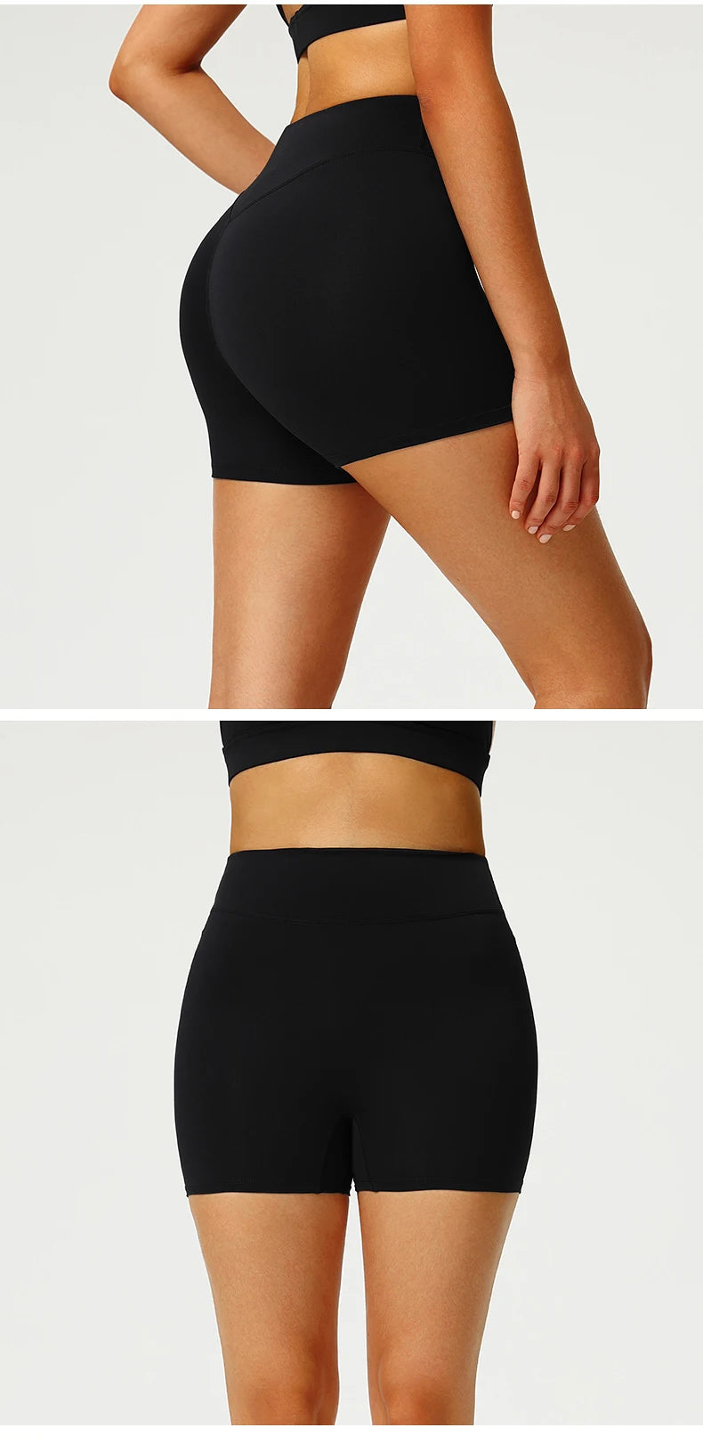 Women Yoga Shorts High Waist Workout Shorts Fitness Yoga Lift Butt Fitness Ladies Yoga Gym Running Impact Short Pants Sportswear
