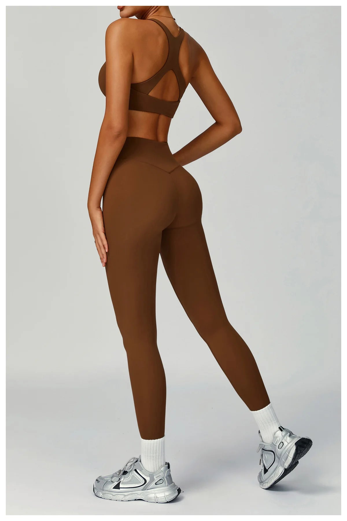Women Tracksuit Yoga Shorts Set Seamless Yoga Set Workout Scrunch Shorts Sets Sports Bra Scrunch Shorts Fitness Clothes Gym Suit