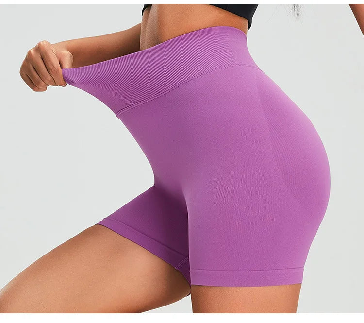High Waist Seamless Shorts Women Scrunch Butt Yoga Shorts Push Up Gym Shorts Athletic Booty Fitness Workout Short Women Clothing